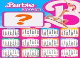 Calendário 2026 da Barbie Criar Montagem