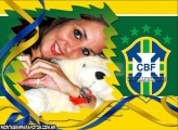 Escudo da CBF Brasil Moldura