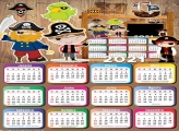 Calendário 2021 com Foto Piratinha Infantil