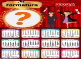 Calendário 2026 Formatura Foto Moldura