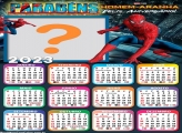 Calendário 2023 Feliz Aniversário Homem Aranha para Fotos Online