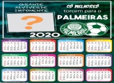 Calendário 2020 do Palmeiras Foto Montagem