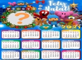 Calendário 2021 Pocoyo de Natal Montagem