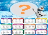 Calendário 2019 Olaf Frozen