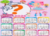 Calendário 2026 Lalaloopsy Emoldurar Foto Online