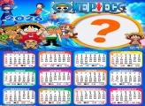Calendário 2026 One Piece Foto Moldura