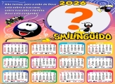 Calendário 2026 Smilinguido Deus está Cuidando Montagem de Foto