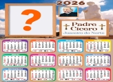 Calendário 2026 Padre Cícero Juazeiro do Norte Foto Moldura