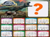 Calendário 2026 Jurassic World Juntar Foto Online