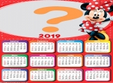 Calendário 2019 Minnie Vermelha