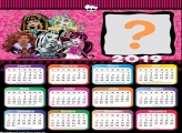 Calendário 2019 Monster High