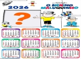 Calendário 2026 O Menino Maluquinho Foto Colagem