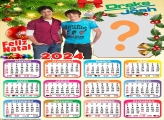 Colar Grátis Online Calendário 2024 Feliz Natal Drake e Josh