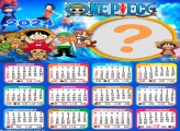 Montagem de Foto Calendário 2024 One Piece