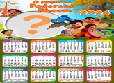 Moldura de  Calendário 2024 O Pequeno Poderoso Bheem
