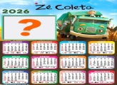 Calendário 2026 Zé Coleta Foto Montagem