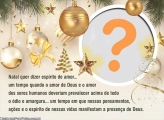 Colagem de Feliz Natal Mensagem Espírito de Amor