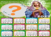 Calendário 2023 Nossa Senhora das Dores Foto Moldura Grátis