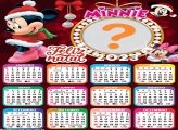 Calendário 2023 Feliz Natal com Foto Minnie Disney