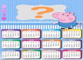 Calendário 2019 George Peppa Pig