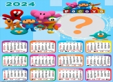 Calendário 2024 Pocoyo Imprimir Foto Moldura