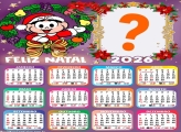 Calendário 2026 Feliz Natal Magali Foto Moldura
