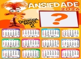 Calendário 2026 Ansiedade Divertidamente 2 Emoldurar Foto Online