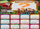 Calendário 2023 Feliz Natal Roblox Colagem de Foto Online