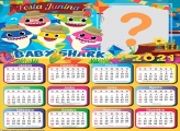 Calendário 2021 Festa Junina Baby Shark