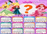 Calendário 2025 Princesas Glamour Colagem de Foto