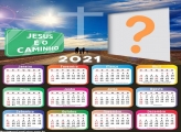 Calendário 2021 Jesus é o Caminho Foto Moldura