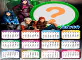 Calendário 2019 Descendentes Personagens