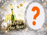 Feliz Ano Novo Empresa Moldura para Foto