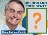 Presidente Bolsonaro Colagem de Foto