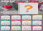 Calendário 2023 Feliz Natal Amor da Minha Vida Fazer Montagem