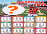 Calendário 2026 Baseball Juntar Foto Online