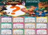 Calendário 2026 do Street Fighter 5 Colagem Online