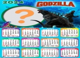 CalendÃ¡rio 2024 Gratuito Foto Moldura Godzilla