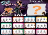 Calendário 2024 Rock in Roll Girls Criar Montagem de Foto