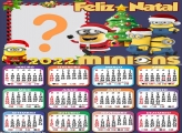 Calendário 2022 Feliz Natal Minions Moldura Online