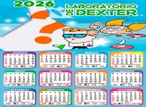 Calendário 2026 O Laboratório de Dexter Emoldurar Foto Online