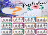 Calendário 2022 Gratidão Criar Online