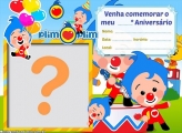 Convite Palhaço Herói Plim Plim