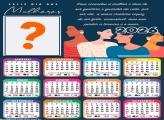 Calendário 2026 Mulher Genitora Dia da Mulher Emoldurar Foto Online