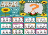 Criar GrÃ¡tis CalendÃ¡rio 2023 GirassÃ³is no Natal