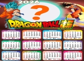 Calendário 2026 Dragon Ball Goku Montar Foto Grátis