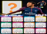 Calendário 2023 Neymar Jr PSG Foto Colagem Grátis