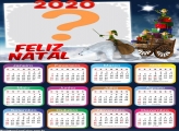 Calendário 2020 Ajudantes de Papai Noel Foto Colagem