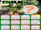 Calendário 2023 com Foto Tema Hulk