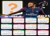 FotoMoldura Calendário 2021 Neymar Jr PSG